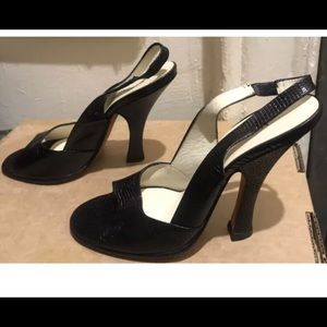 Marc Jacobs Black Snakeskin Python Print